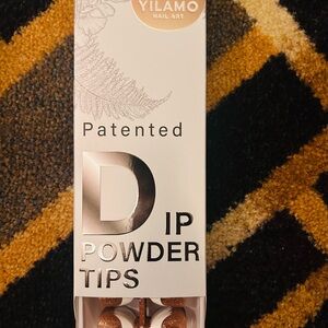 Lamo Nail Art Dip Powder Tips in Silver and Brown